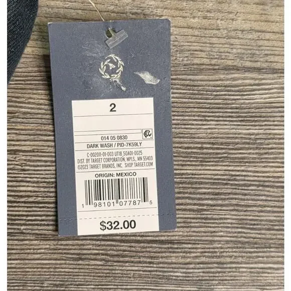 NWT Women's Universal Thread Size 2 Mid Rise 80's Slim Fit Comfort Stretch Jeans - Picture 3 of 7